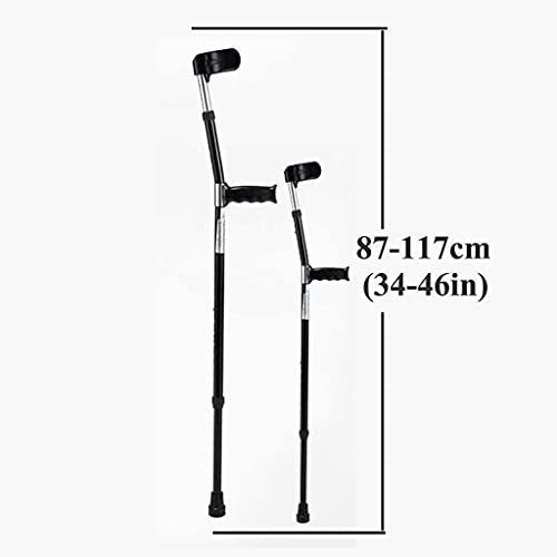 FFAN Muletas de antebrazo livianas para Adultos, muleta de Manguito portátil para el Brazo, Andador de Codo de aleación de Aluminio Ajustable en Altura, diseño ergonómico Good Life