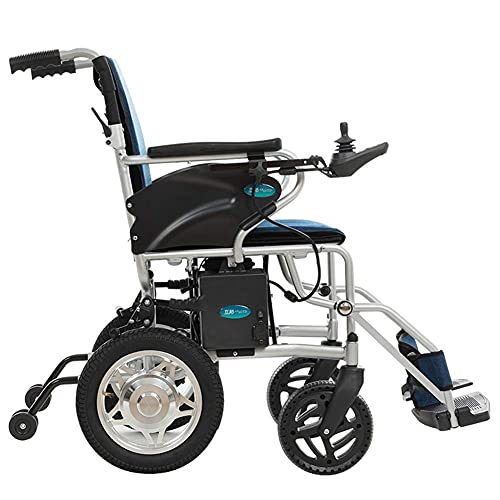 FGVDJ Cojín Silla de Ruedas de Ayuda de Movilidad compacta, Ligera y Plegable, Silla de Ruedas, Silla de Ruedas eléctrica con Controlador Dual, Silla de Ruedas eléctrica o