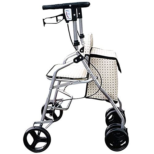 FHISD Andador Vertical Plegable, Ligero, Andador, Andador, carritos de Compras para Personas Mayores, carros para Entrenamiento de rehabilitación para Personas Mayores con discapacidades, Peso lig