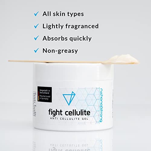 Fight Cellulite - 225ml Anticelulitico reductor - Made in Germany - 1.000e clientes entusiasmadas - reafirmante y cálido - activa la piel para una absorción óptima de los principios activos