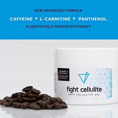 Fight Cellulite - 225ml Anticelulitico reductor - Made in Germany - 1.000e clientes entusiasmadas - reafirmante y cálido - activa la piel para una absorción óptima de los principios activos