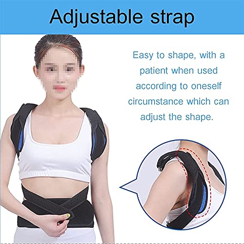 Fisecnoo Corrector postural de la espalda, soporte de extensión de metal, ajustable, rígido, corrector de postura, chaleco para cifosis, alivio de jorobado y tratamiento de lordosis (color: M)