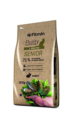 Fitmin Alimentación Cats Purity Senior. Alimento Completo para Gatos Ancianos (Más De 8 Años) con Suplementos Nutricionales para Una Buena Salud