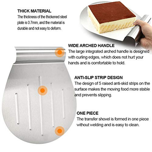 FOCCTS Juego de 3 cortadores de tartas, ayuda para cortar tartas, anillo ajustable de 7 capas de mousse para tablas de tartas y cuchillos de cocina, molde redondo de pan de 24,8 – 29,7 cm de diámetro