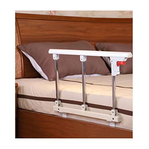 Gdmokle Barandillas de La Cama, Barrera Cama PortáTil Barandas ProteccióN Manija Seguridad, Asidero Seguridad NiñOs Barandilla para Ancianos Mayores Adultos (Color : Silver White, Tamaño : 70x40X3cm)
