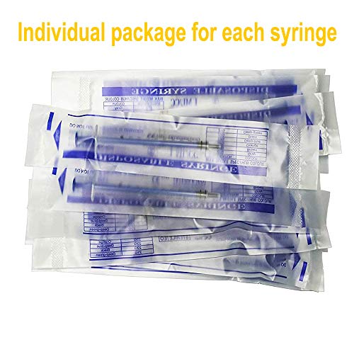 Gebildet 70pcs 1 ml Jeringa con Tapas (sin Aguja), Jeringa Desechable, para Alimentar Alimentos o Medicinas a su Mascota, Perfumes,Lubricantes, Sellantes etc