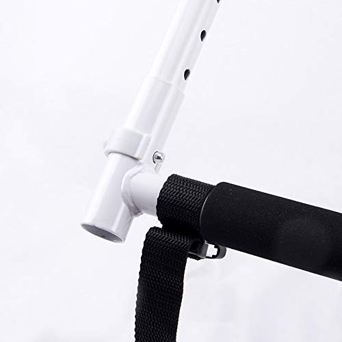 GHzzY Barandilla de Cama para Ancianos, discapacitados y Embarazadas - Barandillas de Cama de Seguridad con Bolsas de Almacenamiento - Protector Lateral de Cama - 5 pasamanos de Altura Ajustable