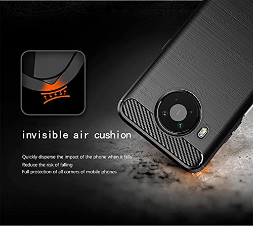GIOPUEY Funda para Nokia X10/X20, TPU Delgada Disipacion de Calor Telefono Movil Cover, Material Suave Sensación Cómoda Huella Digital Anti Case para Nokia X10/X20 Smartphone - Negro