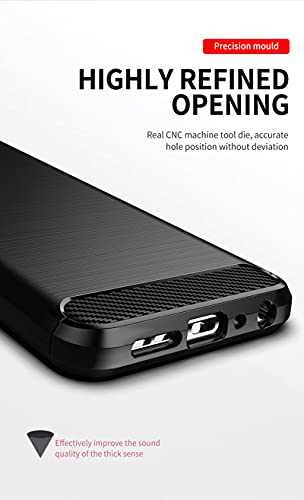 GIOPUEY Funda para Nokia X10/X20, TPU Delgada Disipacion de Calor Telefono Movil Cover, Material Suave Sensación Cómoda Huella Digital Anti Case para Nokia X10/X20 Smartphone - Negro