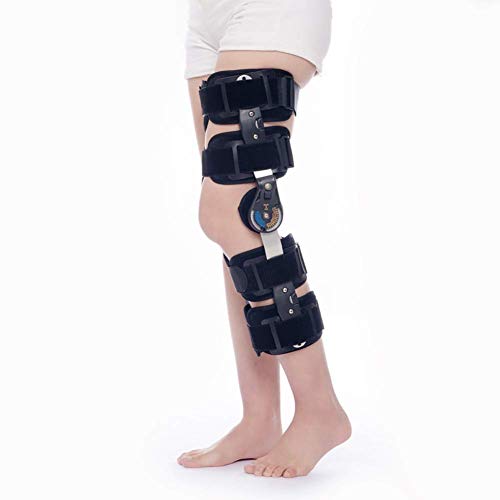 GJNVBDZSF Soporte para los pies, Ocho Cortes Soporte de Rodilla Transpirable Correa de la articulación Correa, Miembro Inferior Lesión del ligamento Fractura postoperatoria Órtesis Longitud Ajustable