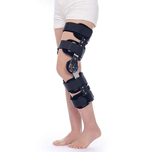 GJNVBDZSF Soporte para los pies, Ocho Cortes Soporte de Rodilla Transpirable Correa de la articulación Correa, Miembro Inferior Lesión del ligamento Fractura postoperatoria Órtesis Longitud Ajustable