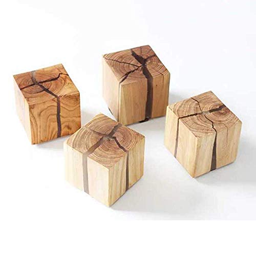 GLXLSBZ Lámparas de Pared Aplique de Pared con Grietas de Troncos Rurales Diseño Creativo Cuadrado LED G4 Lámpara de Pared de Madera Aplique Luz de Pasillo Bar Restaurante (iluminación indirecta)