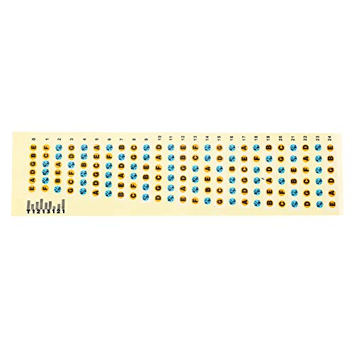 Gmkjh Pegatina de diapasón de Guitarra, Pegatina de Nota de diapasón, calcomanías de Notas de diapasón de Guitarra, Pegatina de Mapa de trastes de diapasón para Practicar