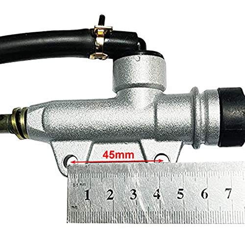 GOOFIT Bomba De Freno Cilindro Maestro De Trasero Con DepóSito Reemplazo Para Cb400 Cbr250 Cbr400cb-1 50cc 70cc 90cc 110cc 125cc Pit Bike Scooter Ciclomotor Atv Quad Motor Plata