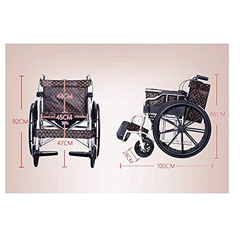 H-BEI Silla de Ruedas - Silla de Ruedas eléctrica Sillas de Ruedas eléctricas motorizadas Plegables, Silla de Ruedas de Ayuda de Movilidad compacta eléctrica Plegable Plegable 10088cm