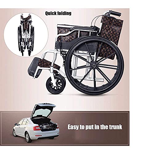 H-BEI Silla de Ruedas - Silla de Ruedas eléctrica Sillas de Ruedas eléctricas motorizadas Plegables, Silla de Ruedas de Ayuda de Movilidad compacta eléctrica Plegable Plegable 10088cm