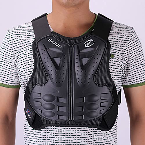 H HILABEE Protección de La Motocicleta Chalecos de La Columna Vertebral, Motocicletas, Motocicletas de Protección, Chaquetas, Protector Trasero, Equipo de Prote - Metro, Negro