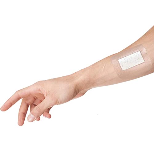 Harilla Apósito de película transparente, vendajes para cubrir heridas, transparente, parche para la piel de 10 x 10 cm, protección estéril, protector - 50 pcs