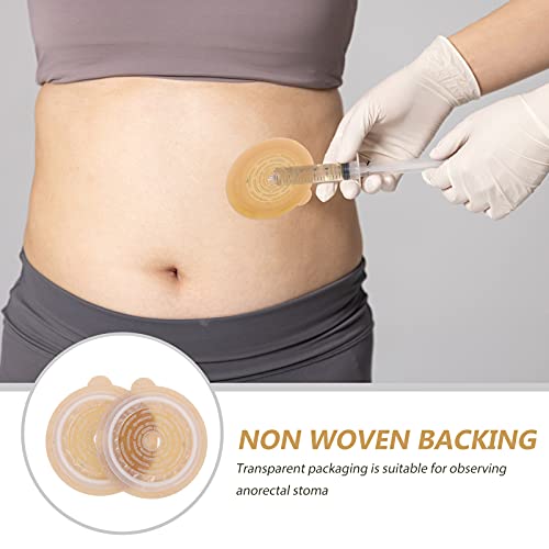 HEALLILY 5 Unidades de Anillos de Ostomia Cortables Suministros de Colostomia para Medicamentos Bolsa de Ostomia Bolsa de Colostomia Ropa de Soporte para Ostomia (Se Muestra)