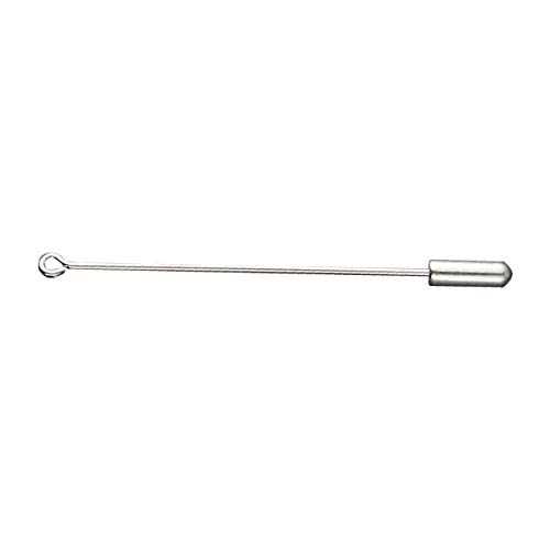 HEALLILY Pin de Palo de Metal Pin de Ojo de Aguja Larga con Extremos de tapón para Bufanda de Solapa de Bricolaje Sombrero pasadores de Seguridad decoración 20 Piezas (Plata)