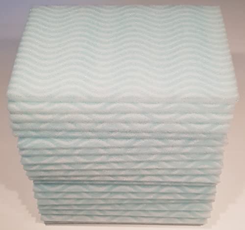 HIGIEMED® 80 ESPONJAS JABONOSAS Desechables DE Foam 12x20x1 Caja con 4 Bolsas de 20 Unidades