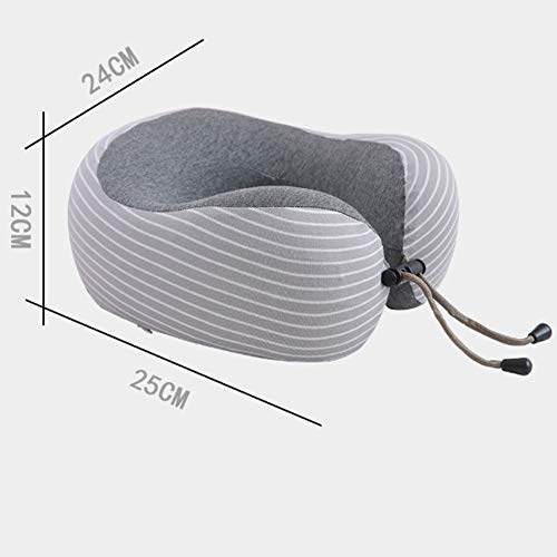 HKMA Almohada De Viaje - Almohada De Espuma Viscoelástica para El Cuello Almohada De Apoyo, Cómodo Y Portátil Cojín De Apoyo para La Cabeza del Cuello para Avión, Tren, Coche, Viajar, Leer,D
