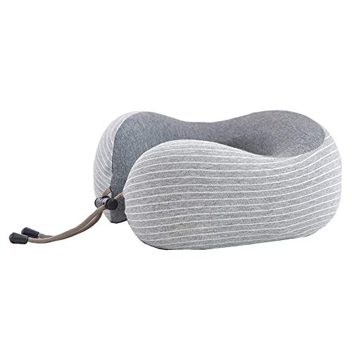 HKMA Almohada De Viaje - Almohada De Espuma Viscoelástica para El Cuello Almohada De Apoyo, Cómodo Y Portátil Cojín De Apoyo para La Cabeza del Cuello para Avión, Tren, Coche, Viajar, Leer,D