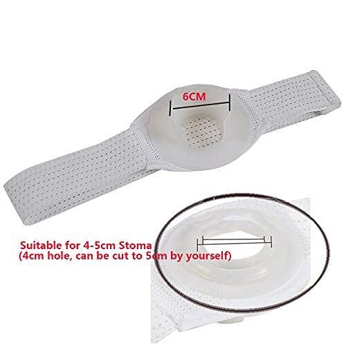 HXSCOO Cinturón de Soporte de la Hernia Unisex - Cinturón Supports Belt - Peluquero de aglutinante Abdominal para Pacientes de colostomía: Ajuste 4-5 cm Estoma Cinturón de ostomía