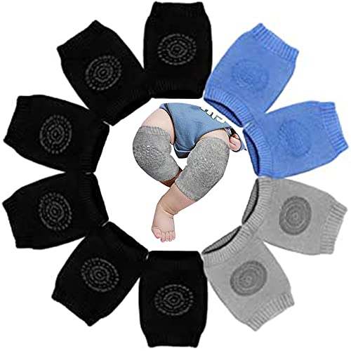 Ideal Swan 5 Pares Rodilleras Bebe Gateo Rodilleras para Gatear Antideslizantes Protector Rodilla Bebe para Niñas Niño 6 a 24 Meses
