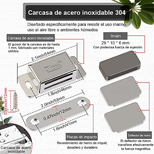 Iman Puerta Armario Jiayi 2 Piezas Iman Armario 8kg Iman para Puertas Muebles Imanes Cierre Puertas Pestillo Magnetico Puerta Cocina Inox Cerradura Iman Cierre Magnetico Cajones Fuerte Sujeción