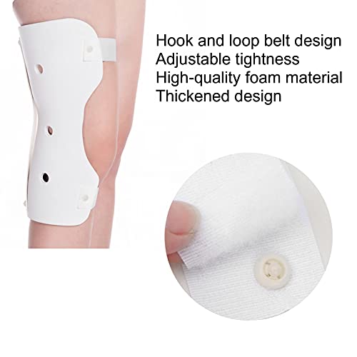 Inmovilizador De Piernas, Férula De Rodilla De 15.0 Pulgadas, Rótula Abierta, Cómodo Soporte De Espuma Para Piernas, Tamaño L, Para Aliviar El Dolor En Las Articulaciones, Para El(Pierna derecha)