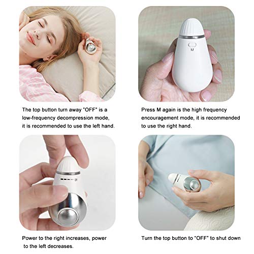 Instrumento para Dormir, Masajeador Cuero Cabelludo Electrico Portátil, Instrumento de masaje para dormir Tratar el insomnio, Aliviar el dolor de cabeza Aparato Migraña Relajante