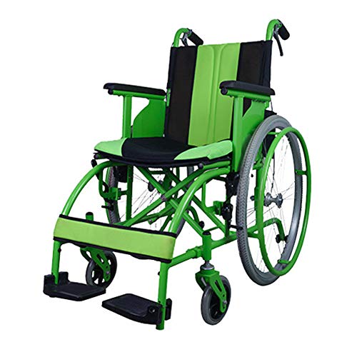 Joyfitness Silla De Ruedas Plegable Easy Ultralight, Sillas De Ruedas Autopropulsadas De Aluminio Manuales Silla De Ruedas De Viaje, Estructura Plegable, Ayudas para La Movilidad