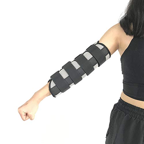 JYW-coverS Brazo De Fijación De Codo Ajustable, Brazo De Férula De Brazo Estirar Corrección Dispositivo De Entrenamiento De Rehabilitación De Fractura De Miembro Superior,Gris,S