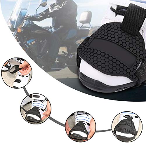 Keenso - Protector para Proteger el Calzado en el Cambio de Marchas de las Motocicletas, color Negro