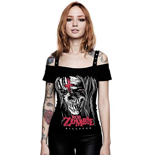 Killstar X Rob Zombie Bardot Top - The End Negro XS