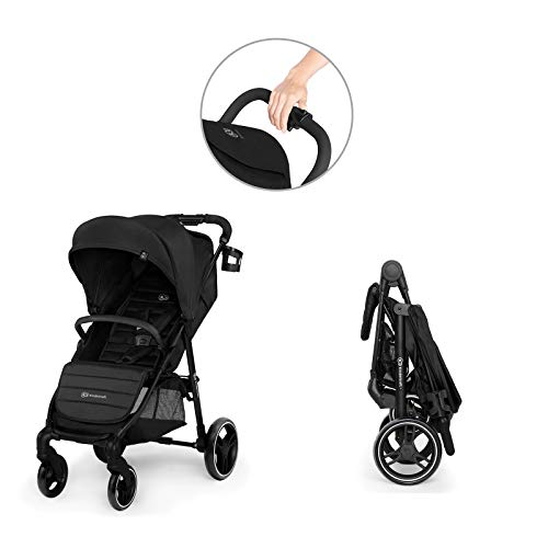 Kinderkraft Silla de Paseo GRANDE CITY, Carrito, Ajustable, Accesorios, Hasta 3 Años, Negro