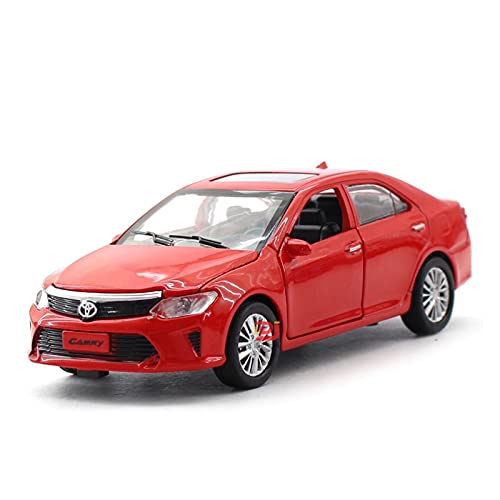 Kit Juguetes Coches Metal Resistente Modelo De Coche Deportivo De Colección De Metal De Aleación Fundida A Escala 1:32 para Toyota Camry con Sonido Y Luz Maravilloso Regalo (Color : Rojo)