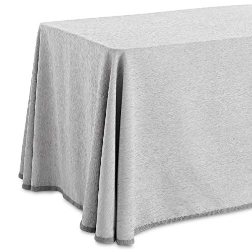 Lanovenanube - Falda Camilla Rectangular Chenilla - 70x120 cm - Color Gris Perla