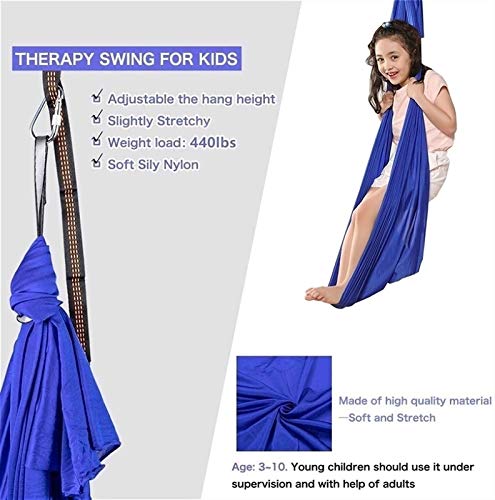 LICHUXIN Columpio Colgante de para Interior Y Exterior Hamaca Oscilación Columpio Hamaca de Abrazo Ideal para Autismo, TDAH, Aspergers E Integración Sensorial Hamacas