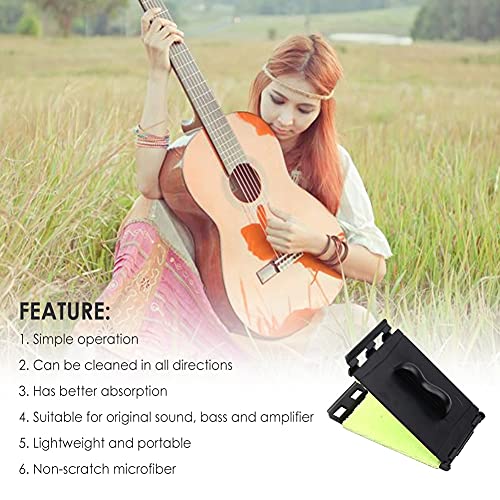 Limpiador De Cuerdas Para Guitarra,Guitarra eléctrica de Cuerdas y Diapasón Limpiador, Instrumentos Cuidado de mantenimiento para guitarra/bajo/mandolina/ukelele, 2pc