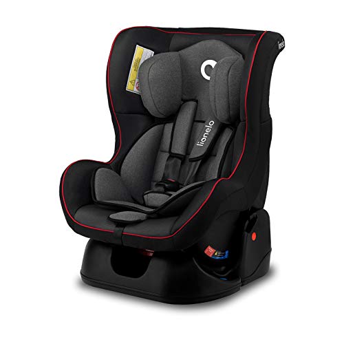 LIONELO Liam Asiento de seguridad Para niños 0-18 kg, Regulación gradual de 3 niveles, Cinturones de seguridad con 5 puntos, Montaje en el sentido de la marcha y a contramarcha