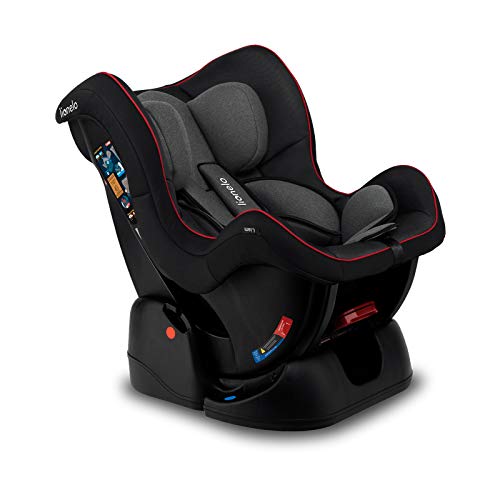 LIONELO Liam Asiento de seguridad Para niños 0-18 kg, Regulación gradual de 3 niveles, Cinturones de seguridad con 5 puntos, Montaje en el sentido de la marcha y a contramarcha
