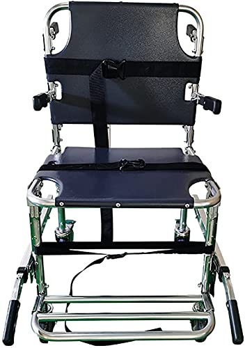 LLLZM Silla de Ruedas escaleras con orugas, Silla de Escalera de aleación de Aluminio, Peso Ligero Plegable Evacuación de Bomberos Silla de Escalera, para Ancianos o discapacitados