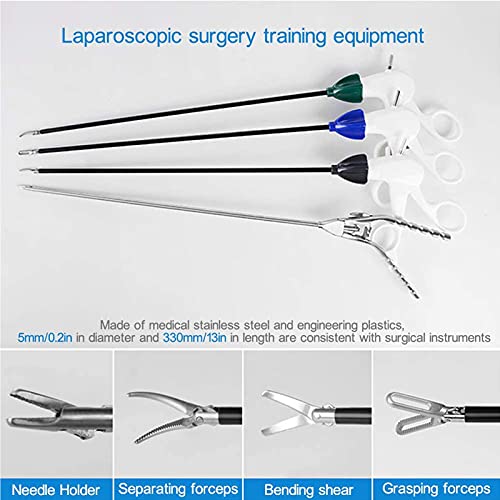 LMEILI Equipo De Caja De Simulador De Entrenador Laparoscópico, Simulación Dispositivo De Entrenamiento De Simulación Laparoscópica Humana Escala 1: 1 Modelo Humano Endoscopio HD