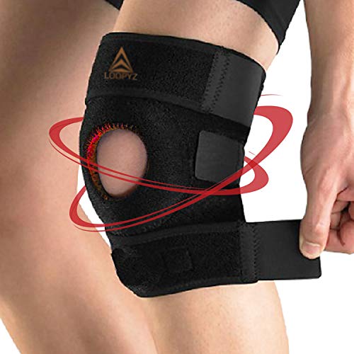 LOOPYZ Rodillera Protectora De Rótula Y Ligamentos, Férula de Rodilla, Respiración y Movimiento Respetuoso. Crossfit, Trotar/Correr, Senderismo, Tenis, Baloncesto, Hombres y Mujeres