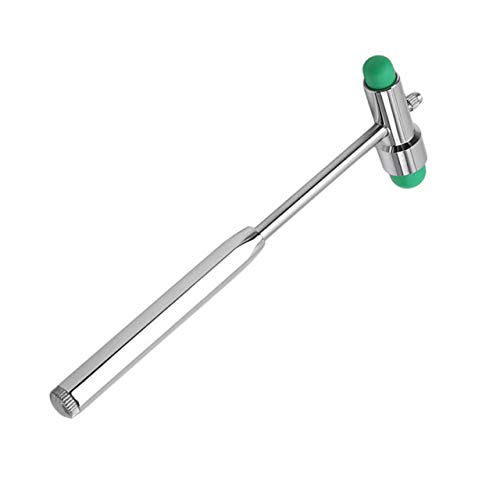 Martillo de Buck Neurológico multifuncional Percussor Reflex de diagnóstico Kit de herramienta médica de martillo de percusión de doble cabeza (Verde) ESjasnyfall