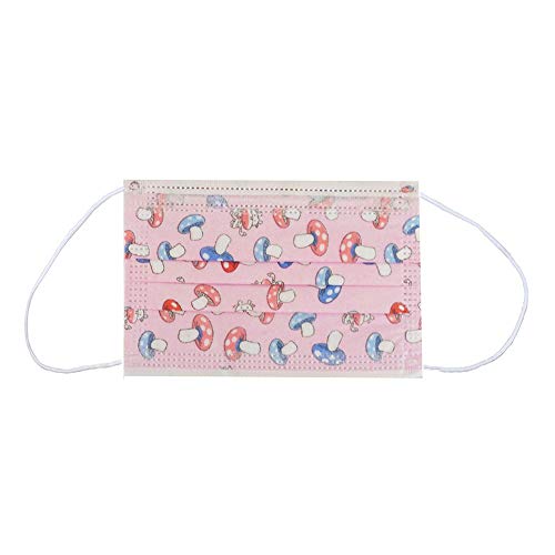 MASK666 50 pcs mascarillas desechable infantil de niña con 5 dibujos de niña de 3 capas con filtración bacteriana superior a 95% - Entrega rápida - Stock en españa (50 pcs surtida de niña)
