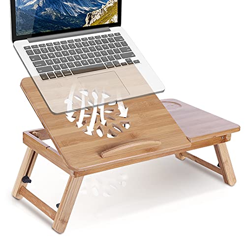 Mesa Plegable sobre Cama - Mesa para portátil - 49.5 x 30 x 18 cm(Sans tiroir)