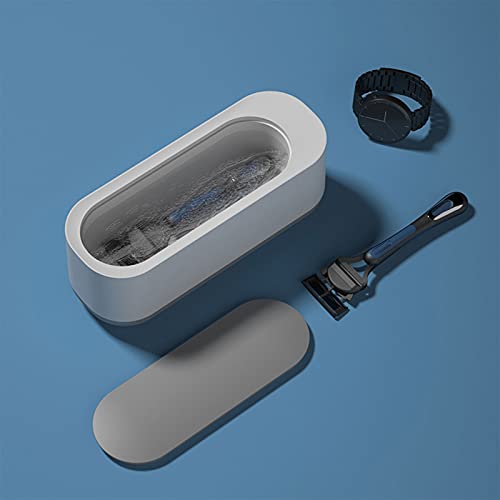 Mini Limpiador Ultrasónidos Limpiador Ultrasonidos Dientes Limpiador Ultrasonidos Profesional Ultrasonido para Limpiar Vasos, Relojes, Anillos, Diamantes, Collares, Monedas, Etc